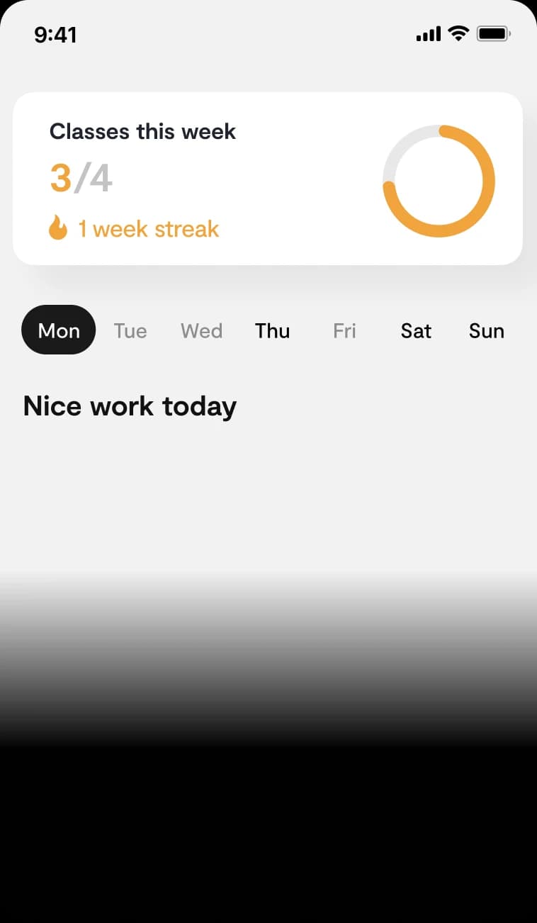 schedule app view