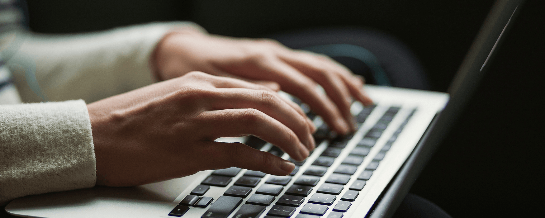 Woman using a computer